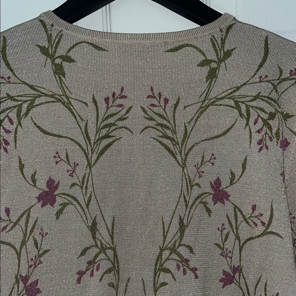 NWT Silk Club Vintage Silk Floral Cardigan - Picture 8 of 8